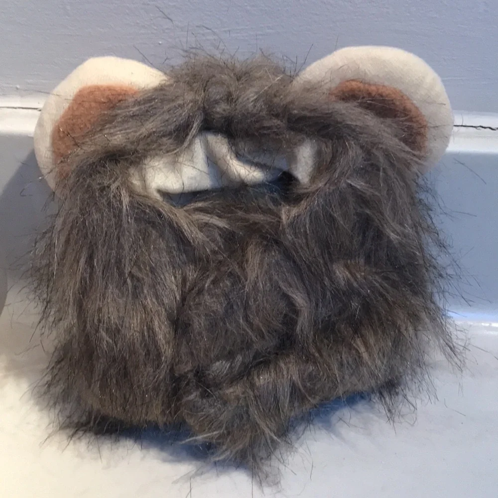 Halloween “lion” mane for cat/small dog My Cat tried on once- not her cup of tea